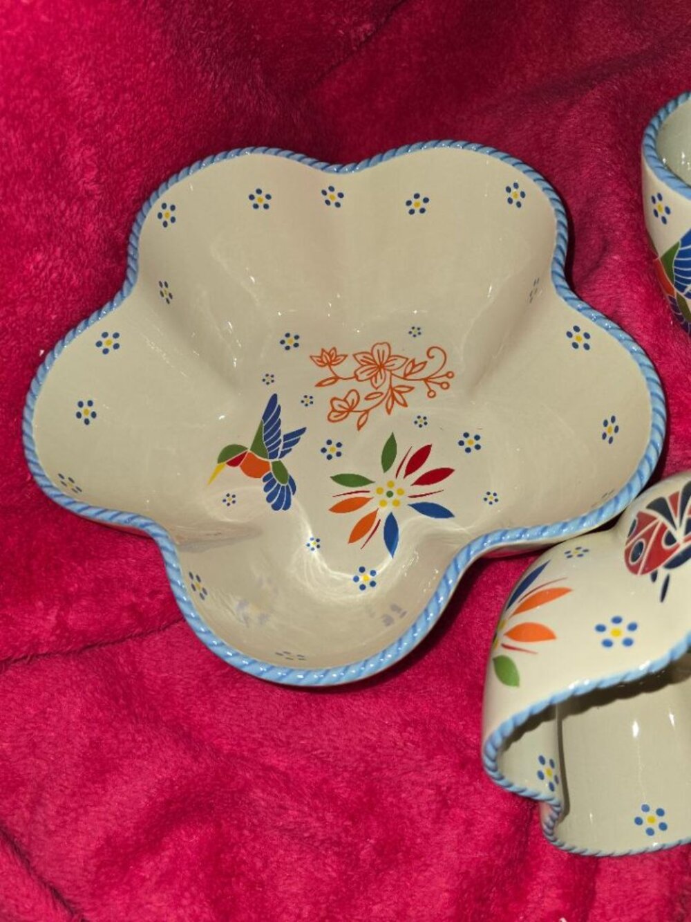 Temp-tations Set of 3 Figural Nesting Bowls - NEW - Seasonal Garden Pattern - Picture 3 of 7